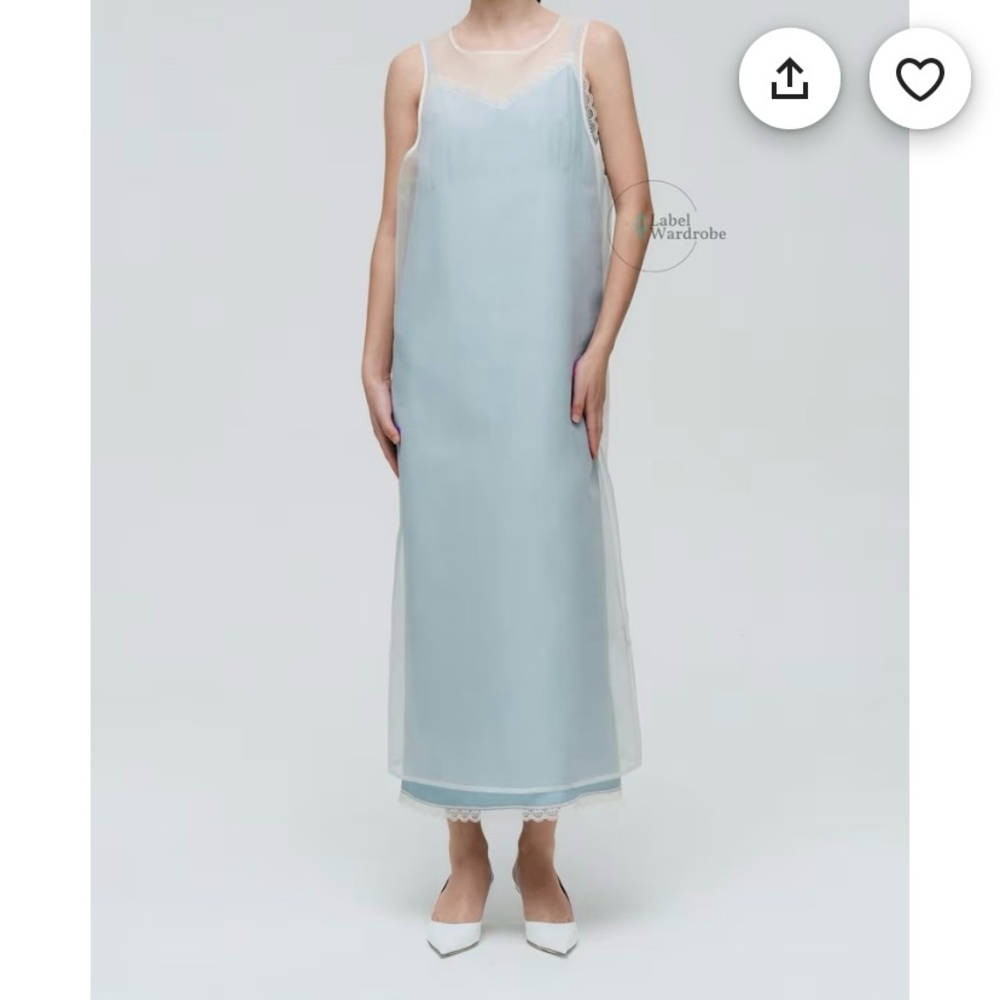 Zara | white organza dress overlay - Picture 3 of 5